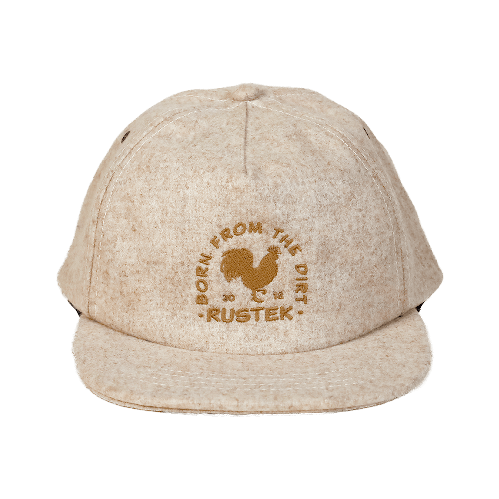 Rustek Farms 100% Wool Loden Strapback | Oatmeal