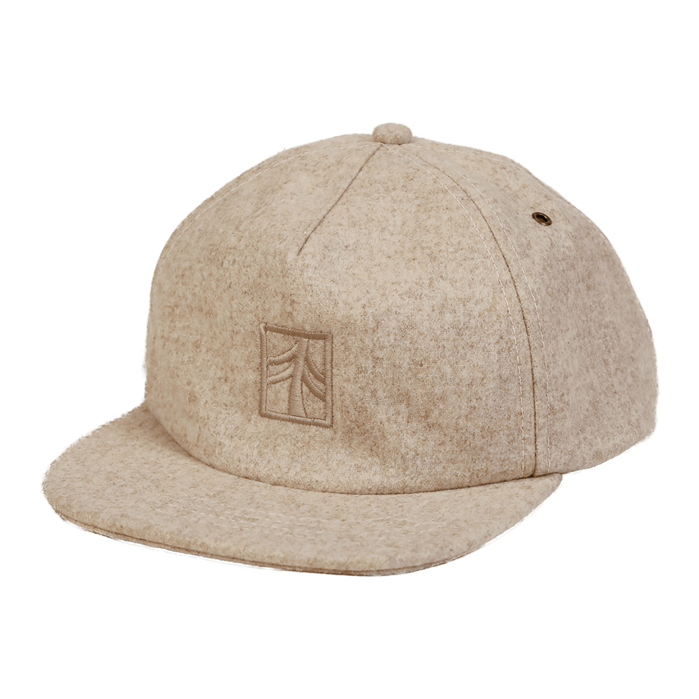 Rustek 100% Wool Loden Strapback | Oatmeal