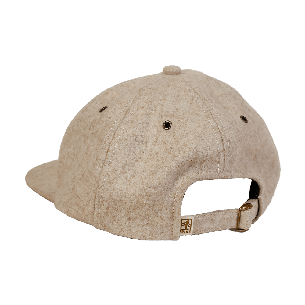 Rustek 100% Wool Loden Strapback | Oatmeal