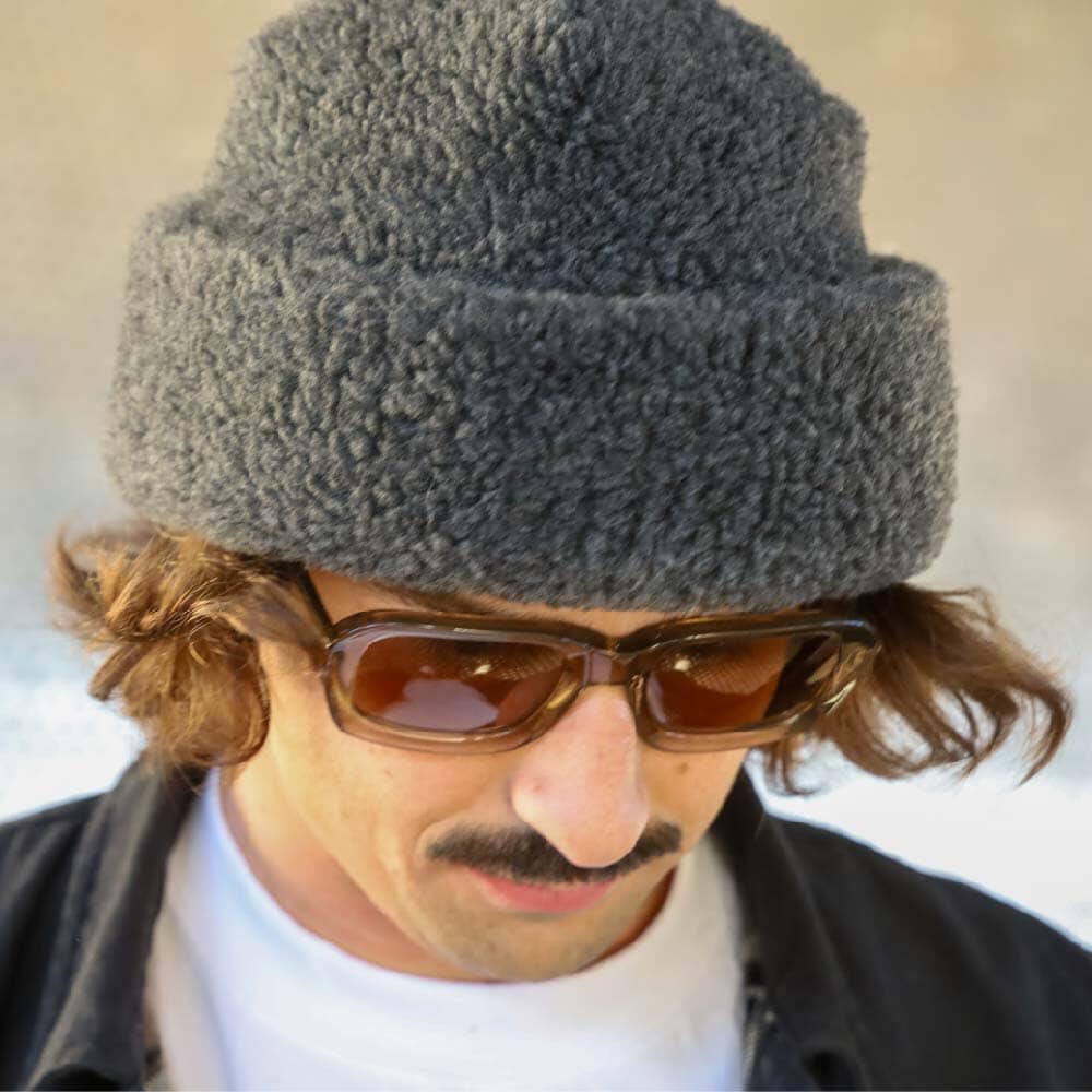 MEER. メーア WOOL KNIT BEANIE CHARCOAL George Men's Knit Beanie,Charcoal Grey Heather - Walmart.com