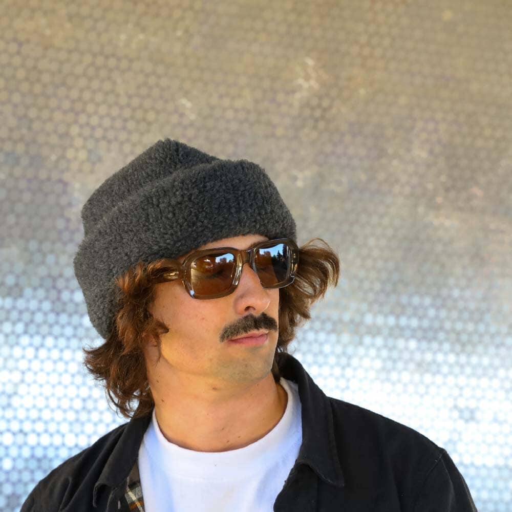 SherpTek V2 100% Merino Wool 'Sherpa' Beanie | Charcoal – Rustek