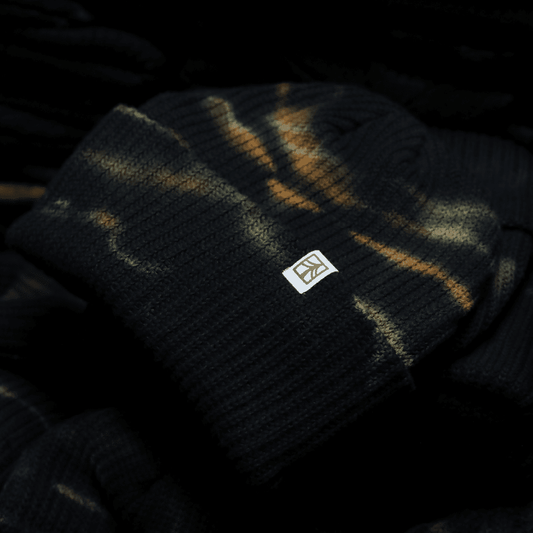 Rustek 100% Organic Cotton Beanie | Fire Tie Dye