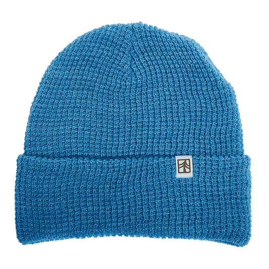 Rustek 100% Merino Wool Waffle Beanie | Aqua