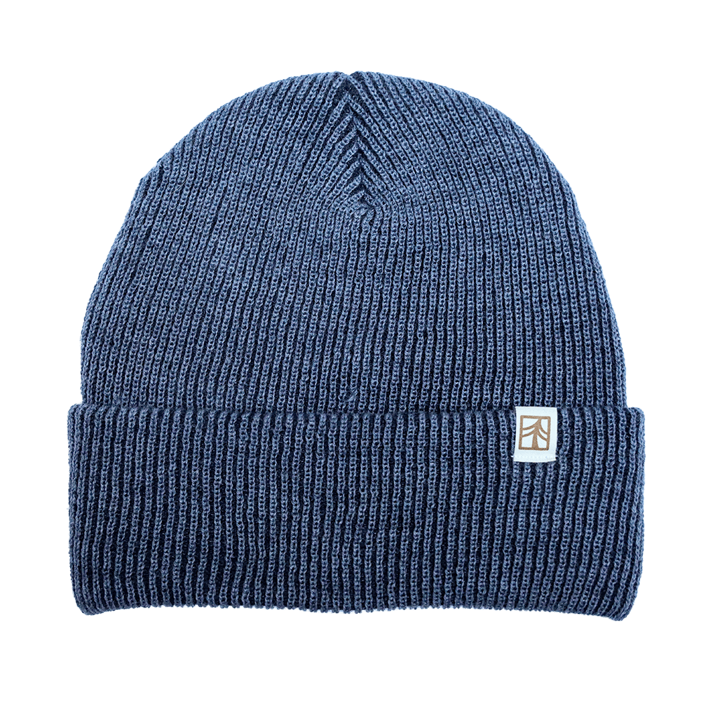 Rustek 100% Merino Wool Watch Cap | Charcoal/Black Stripe