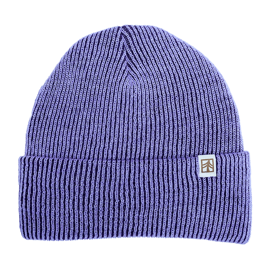 Rustek 100% Merino Wool Watch Cap | Lavender/Purple Stripe