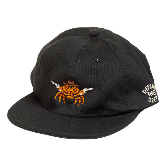 Defend The Deep Crabby 100% Organic Cotton Dad Hat | Black