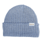Rustek Double Rib 100% Merino Wool Beanie | Baby Blue/Gray Melange