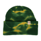 Rustek 100% Organic Cotton Beanie | Green/Yellow Tie Dye