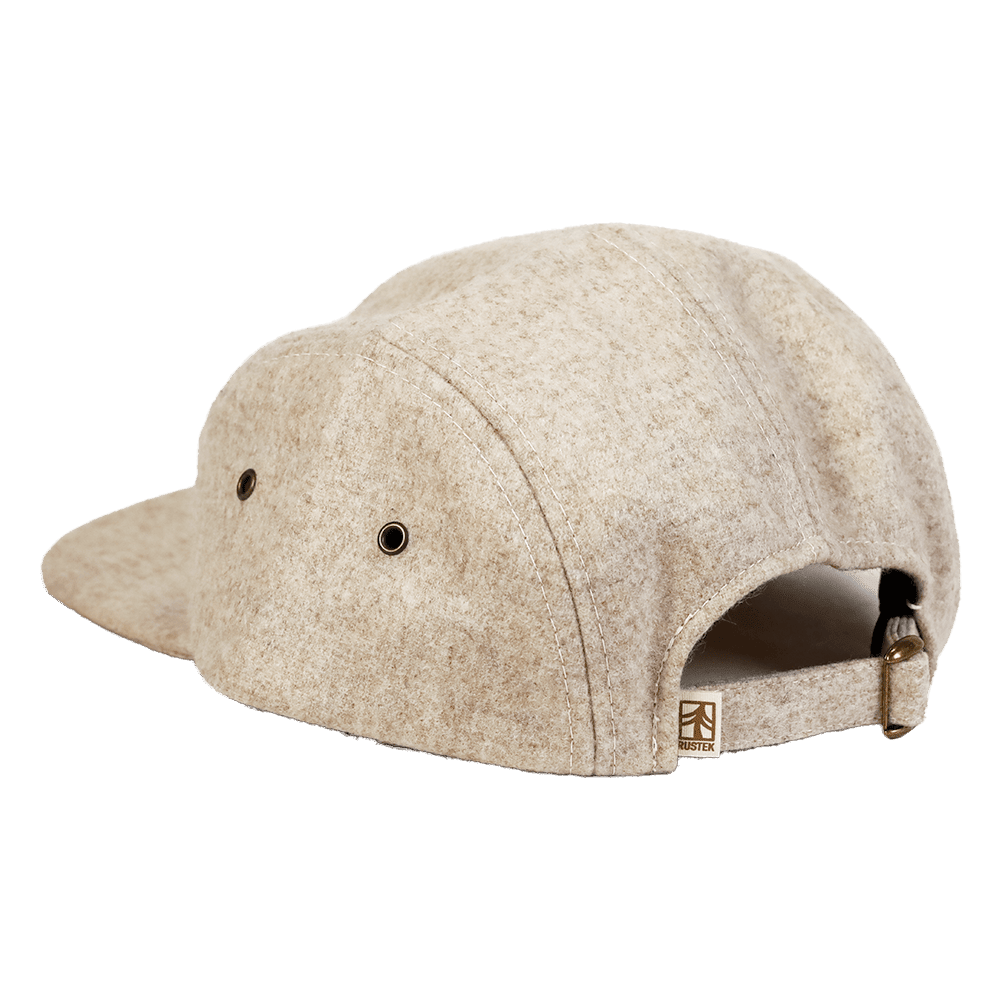 Rustek Heavy Metal 100% Wool Loden Camp Cap | Oatmeal