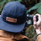 Canby Brushed Cotton Camp Cap | Blue