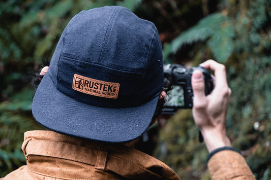 Canby Brushed Cotton Camp Cap | Blue