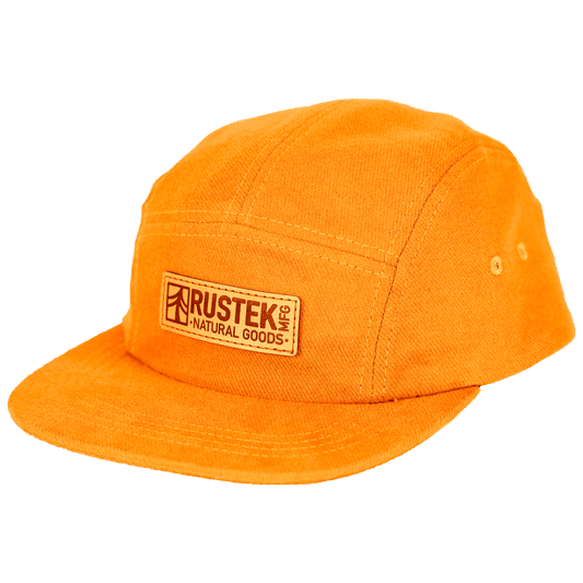 Canby Brushed Cotton Camp Cap | Orange