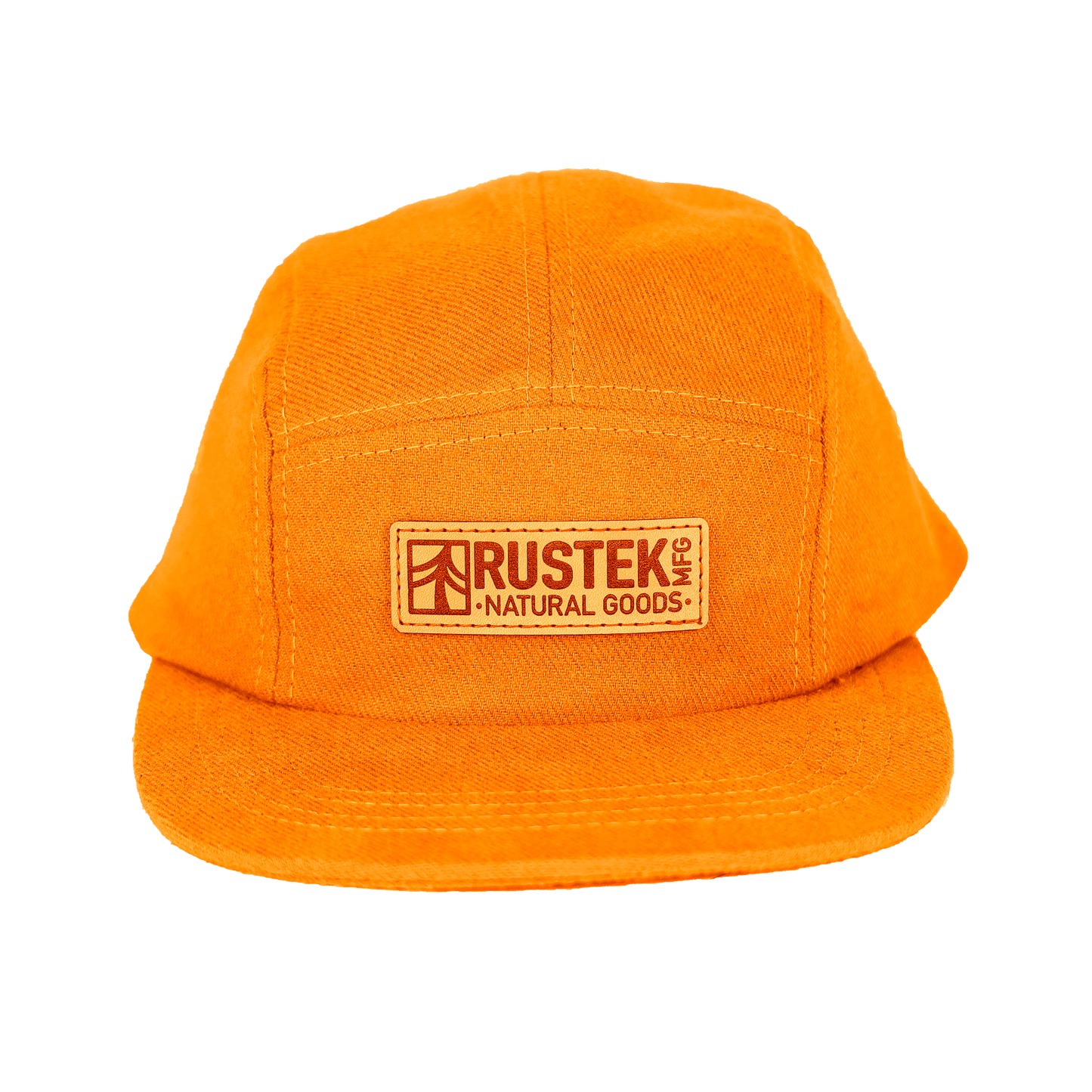 Canby Brushed Cotton Camp Cap | Orange