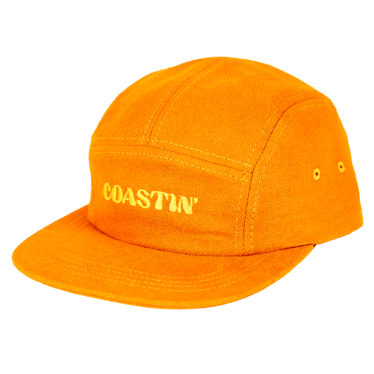 Coastin Brushed Cotton Camp Cap | Orange