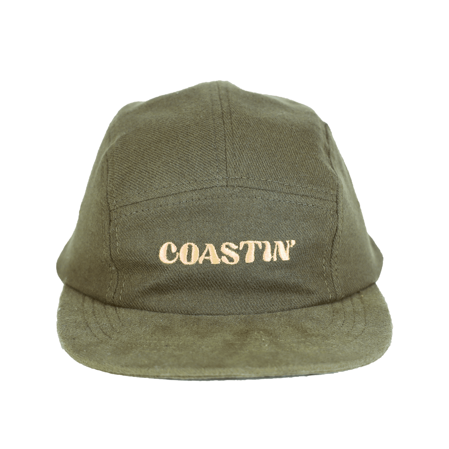 Coastin Brushed Cotton Camp Cap | Green