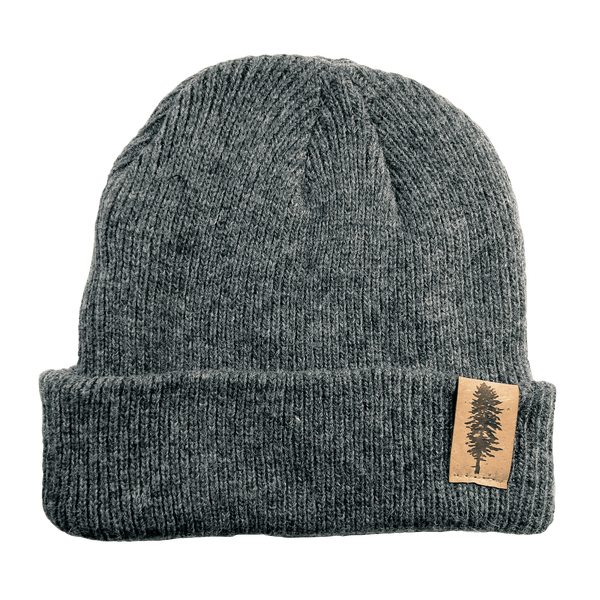 MEER. メーア WOOL KNIT BEANIE CHARCOAL DougFir100_MerinoWoolBeanieCha
