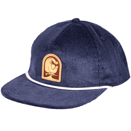 Seaside Hemp Corduroy Strapback | Blue