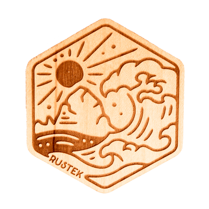 North Coast Wood Sticker - Rustek